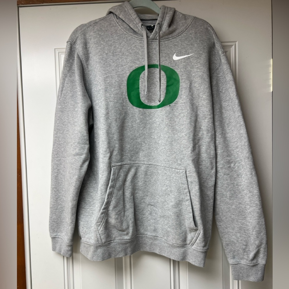 Nike XL Oregon Ducks Hoodie Sweatshirt Green “O” Logo NCAA FOOTBALL BASKETBALL